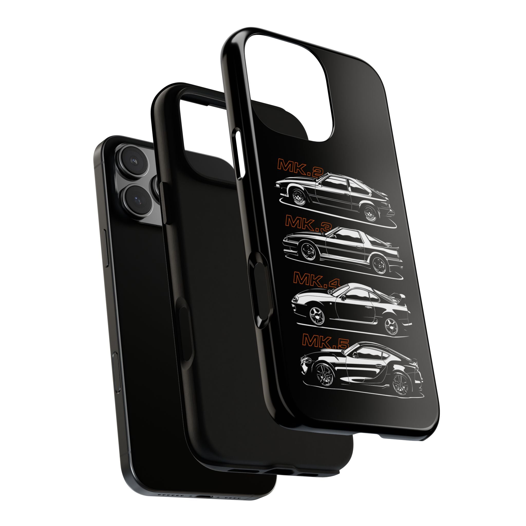 Toyota Supra History phone case for iPhone models.