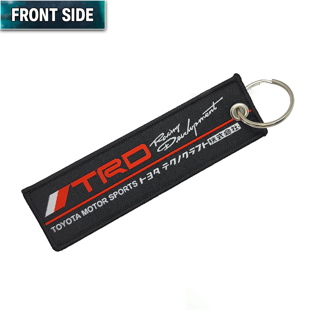 TRD Motorsports Jet Tag with keychain.