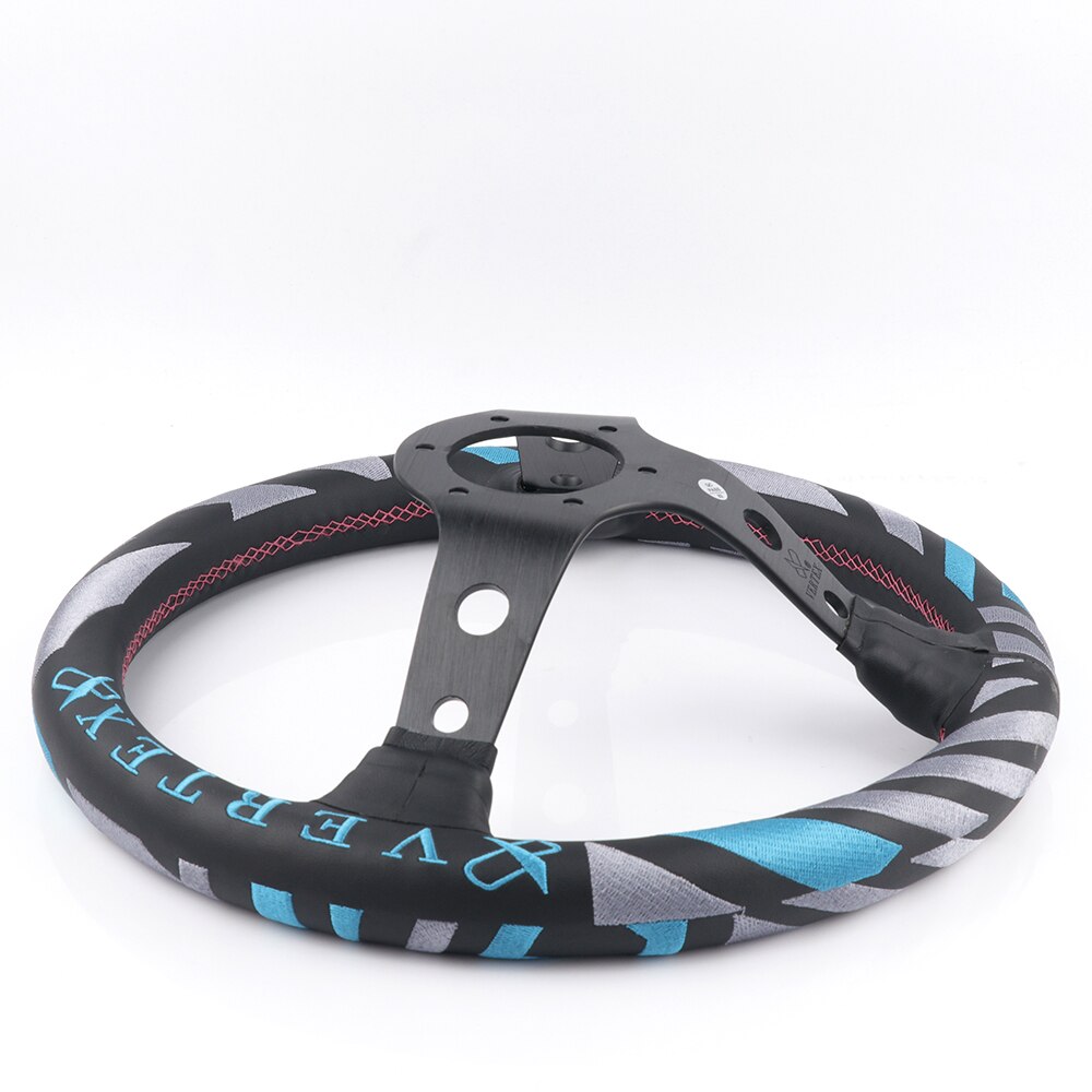 Vertex Deep Dish Leather Steering Wheel 13 inch.