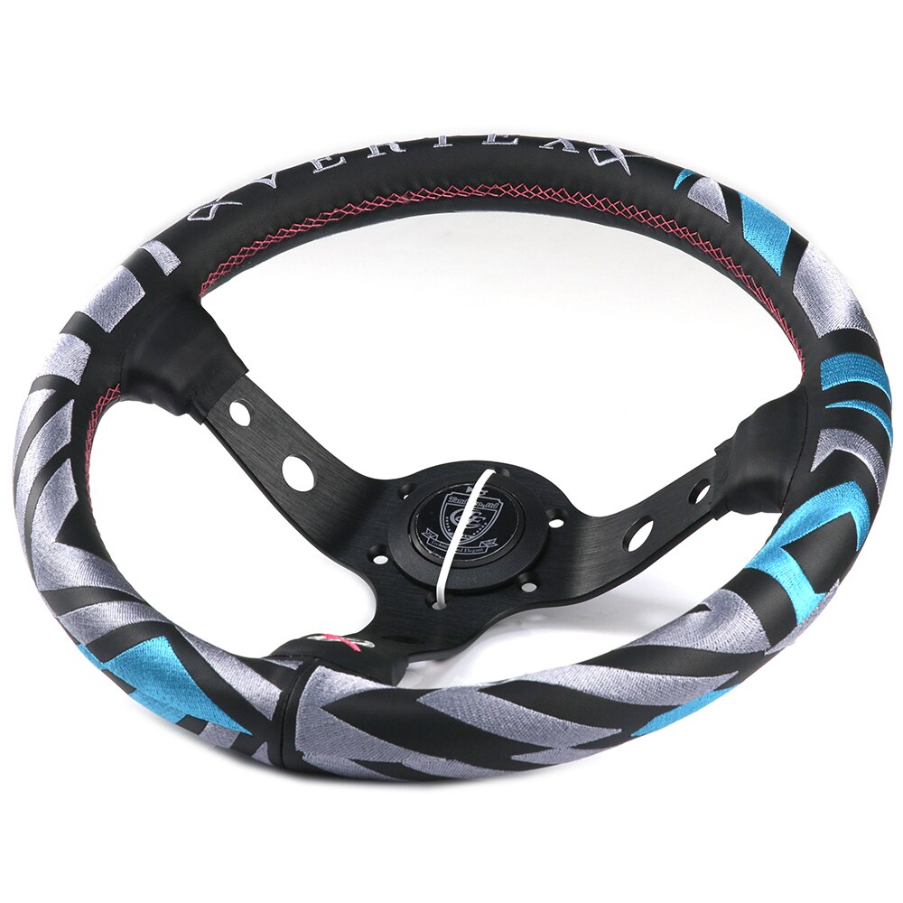 Vertex Deep Dish Leather Steering Wheel 13 inch.