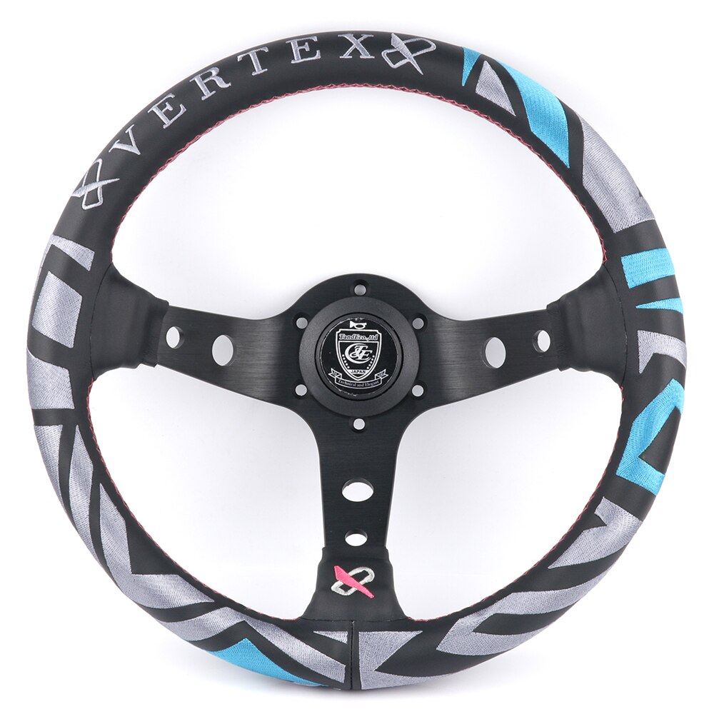 Vertex Deep Dish Leather Steering Wheel 13 inch.