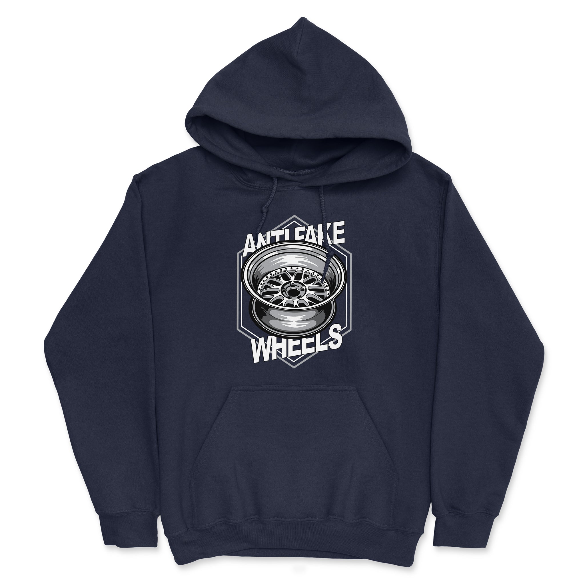 Anti Fake Wheels - VSXX - Car Hoodie - Navy