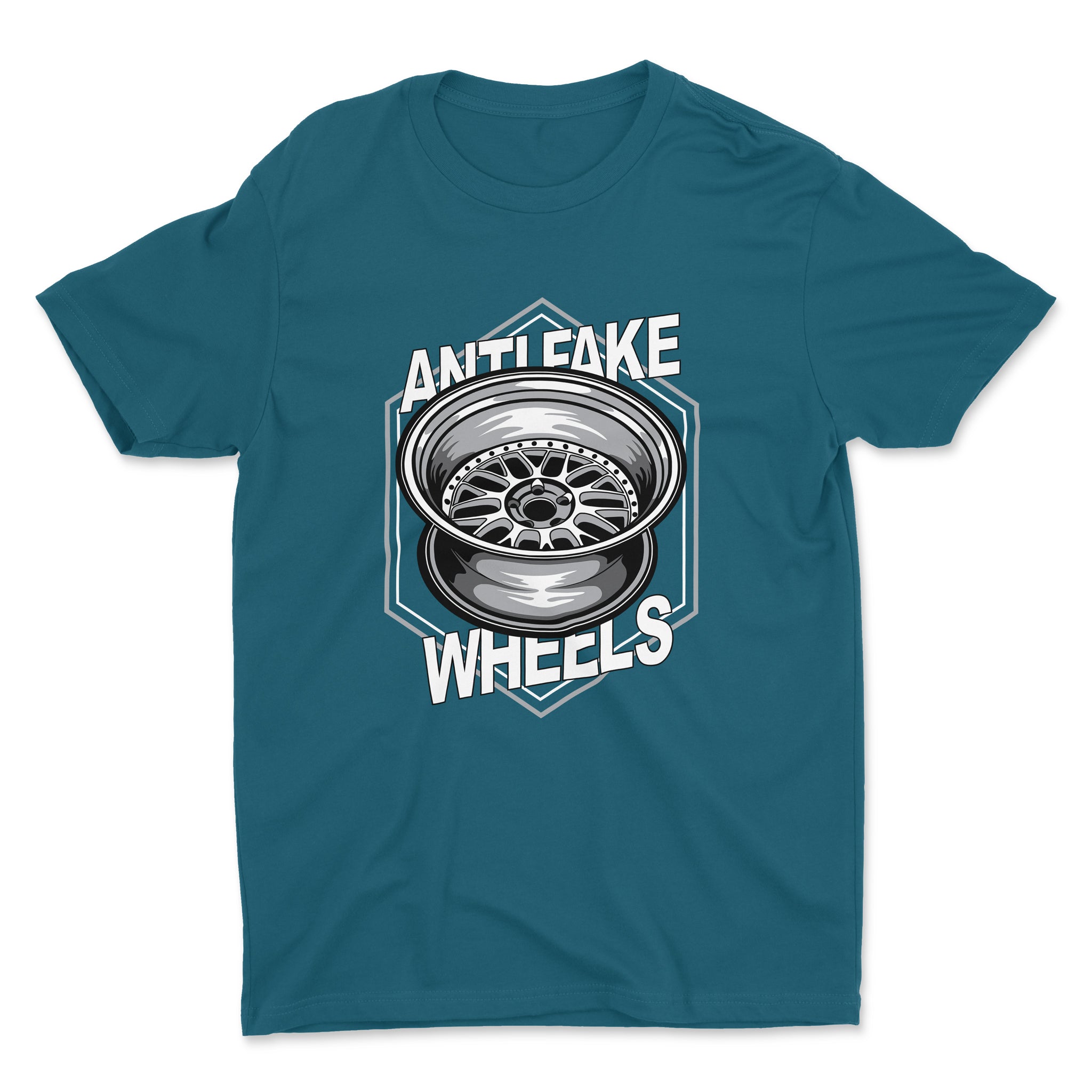 Anti Fake Wheels - VSXX - Car T-Shirt - Deep Teal