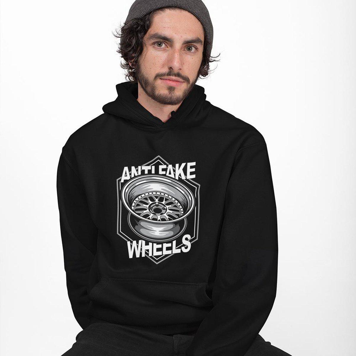 Anti Fake Wheels - VSXX - Car Hoodie - Black Mockup