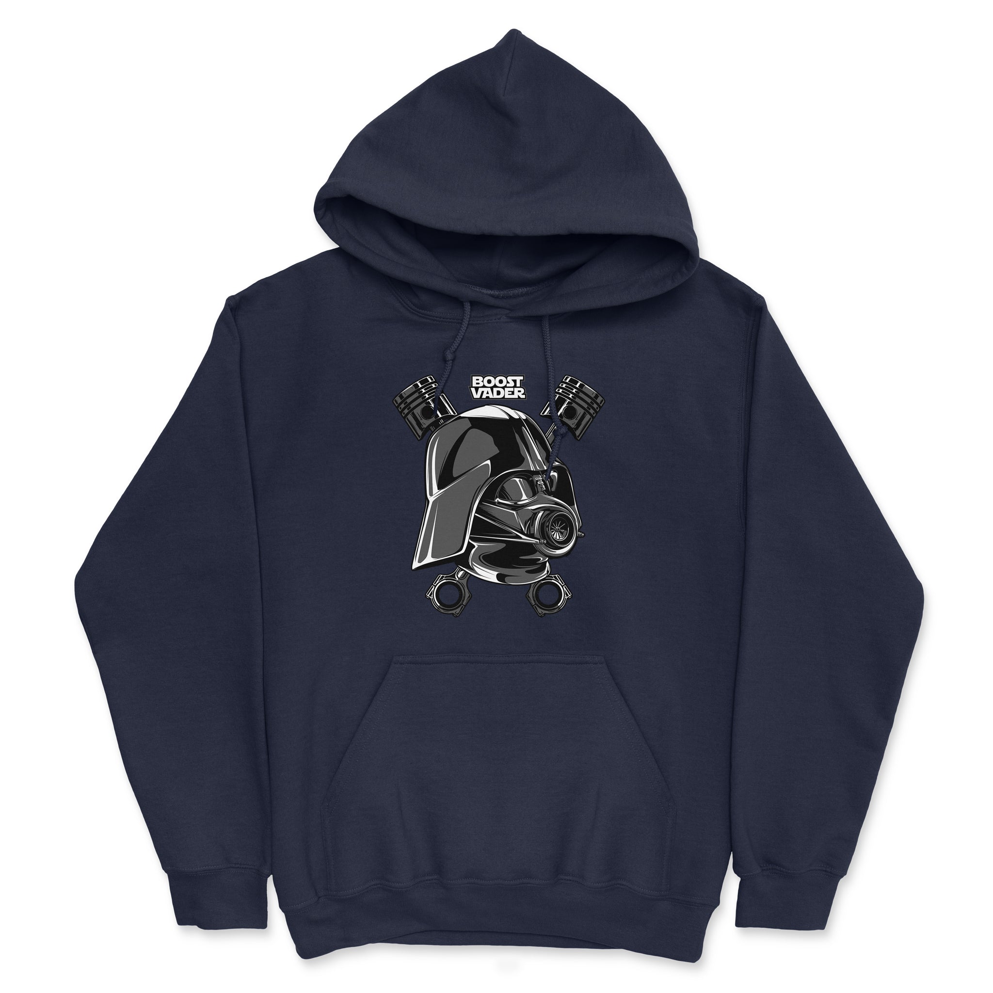 Boost Vader - Star Wars and Turbo - Car Hoodie - Navy.