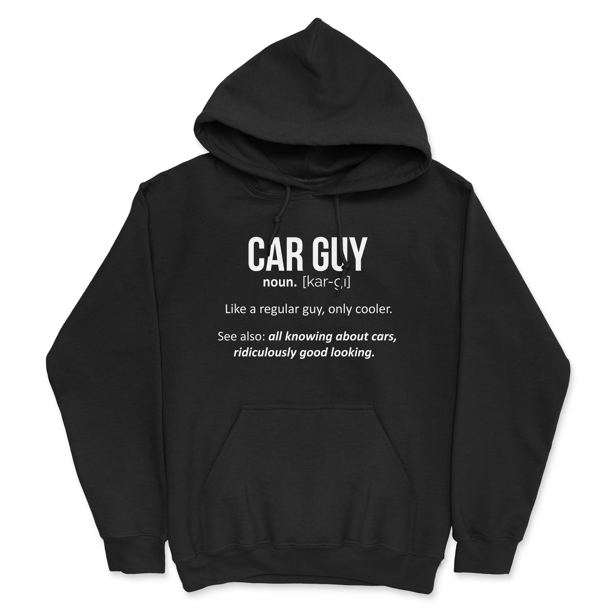 Car Guy - Car Hoodie - Black.