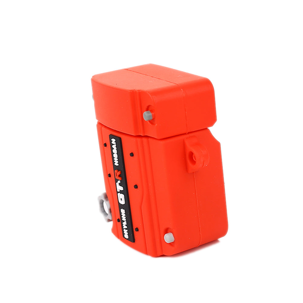 Nissan Skyline GTR RB26 Engine JDM AirPods Case Cover in Red.