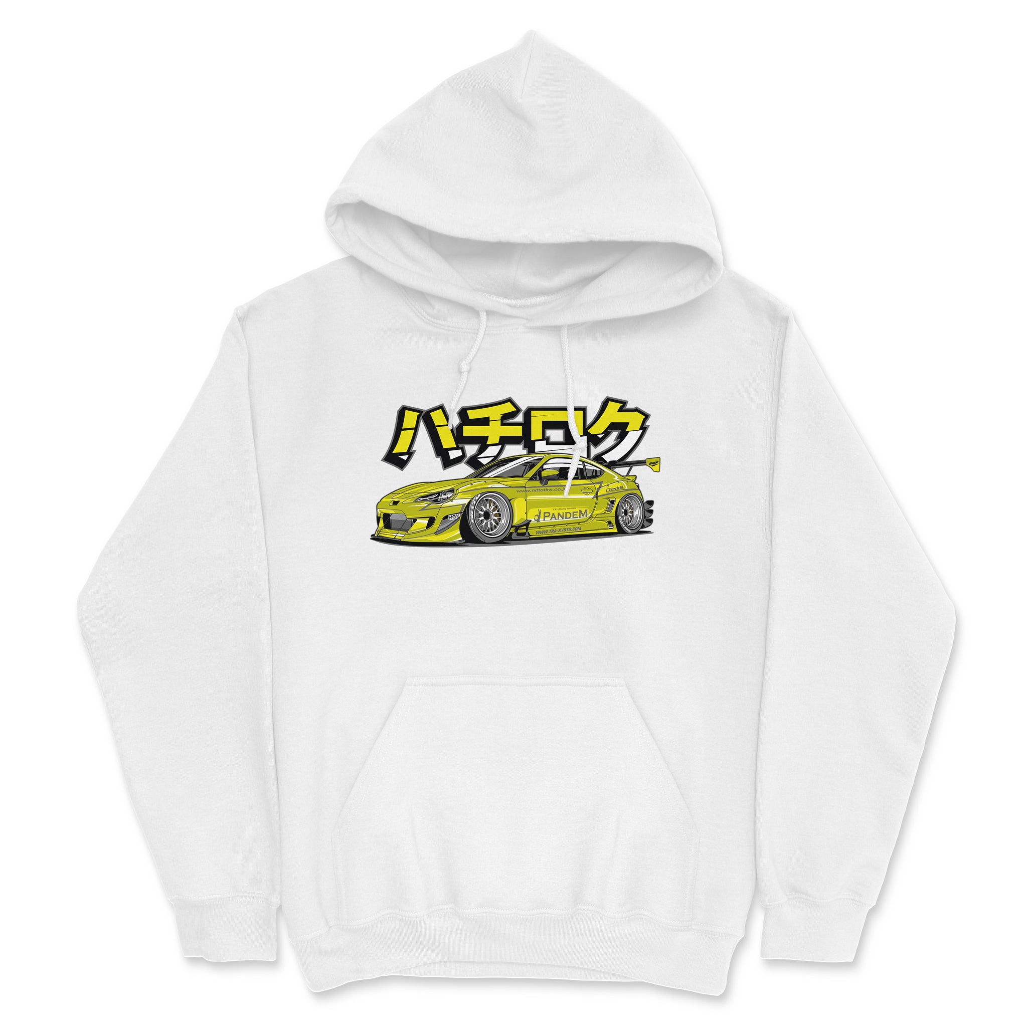 Toyota GT86 Pandem Widebody - Car Hoodie - White.