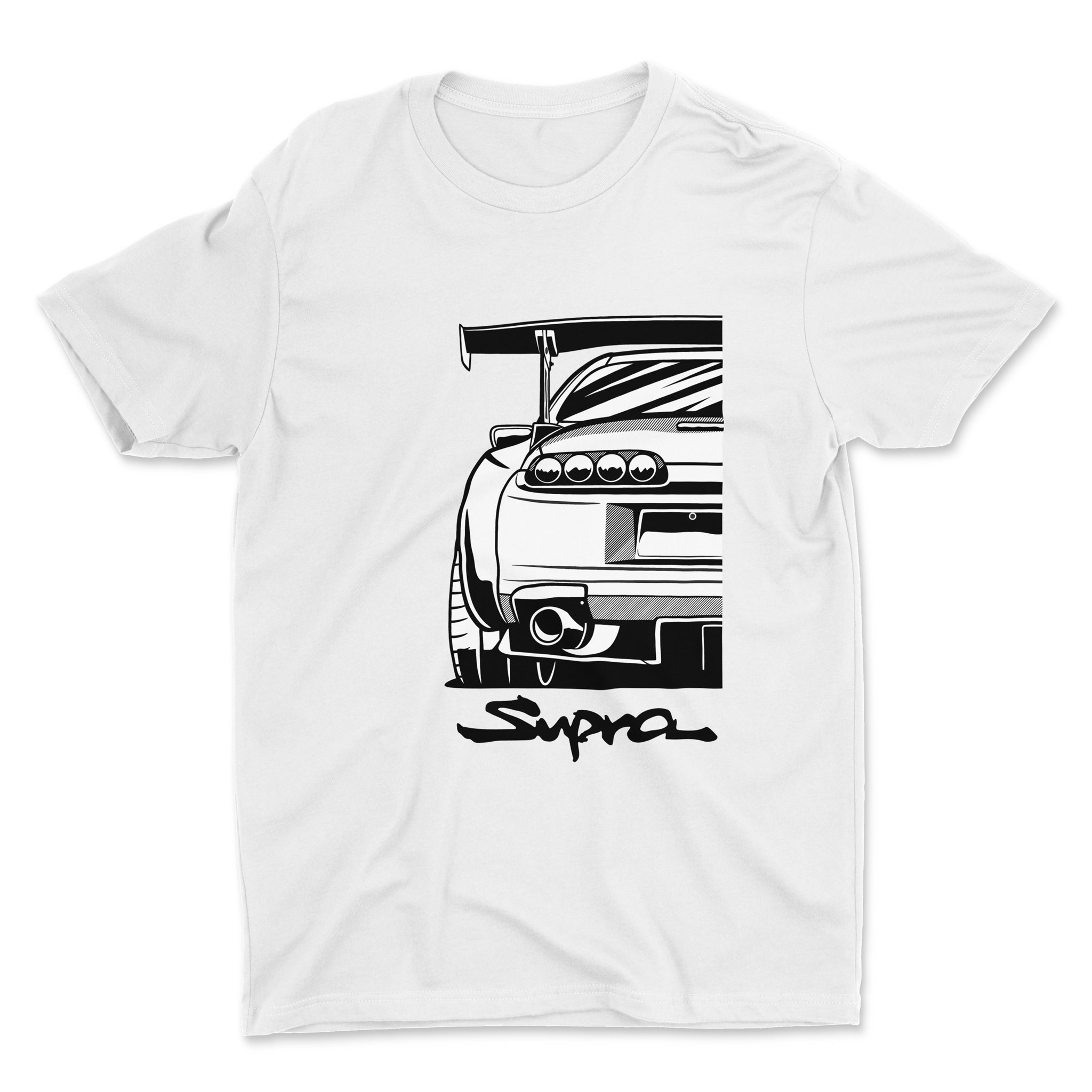 Toyota Supra MKIV - Car T-Shirt - White
