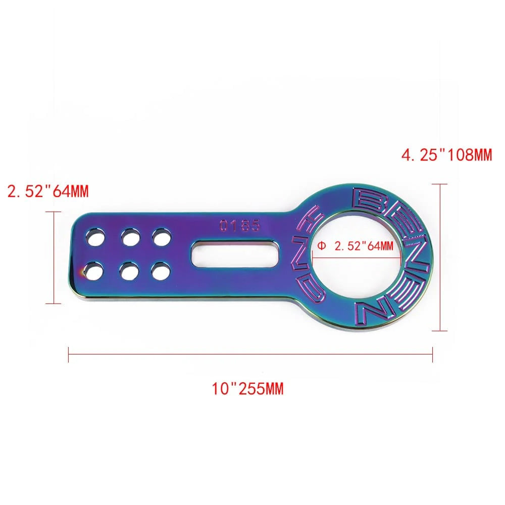 BENEN front tow hook in neochrome.