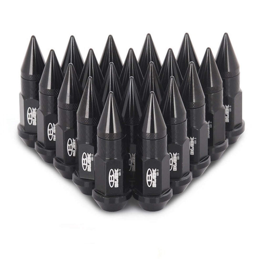 BLOX Spike Lug Nuts 50mm in black.
