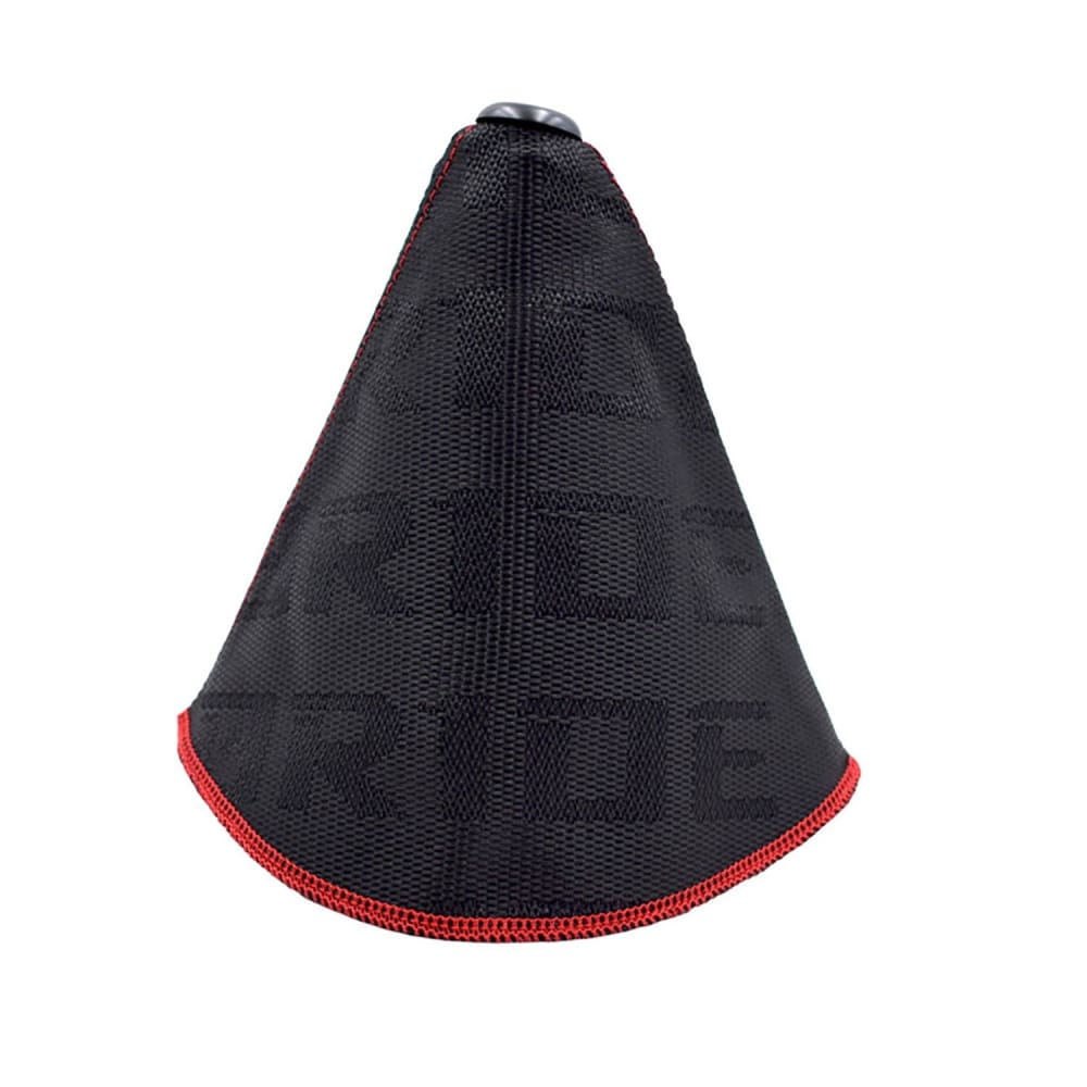 Bride racing JDM gear shift boot cover in black.