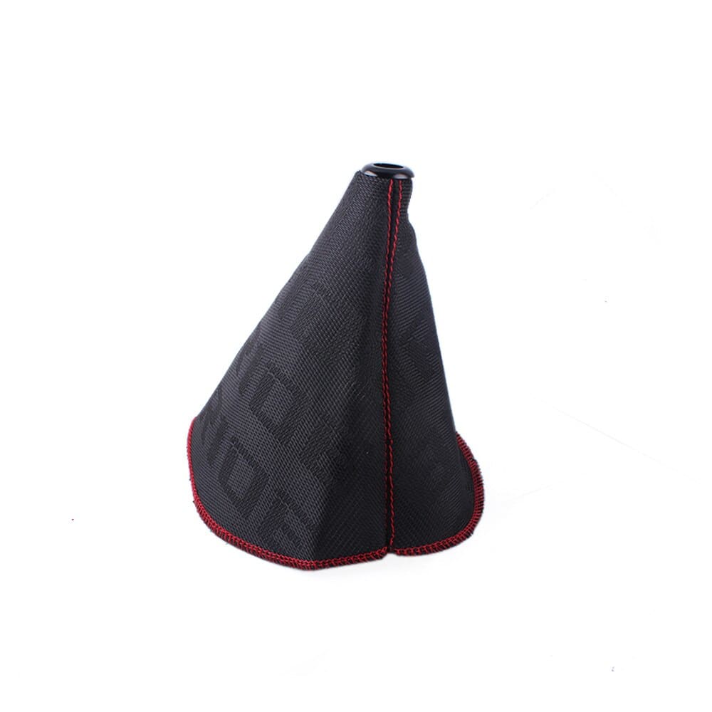 Bride racing JDM gear shift boot cover in black.