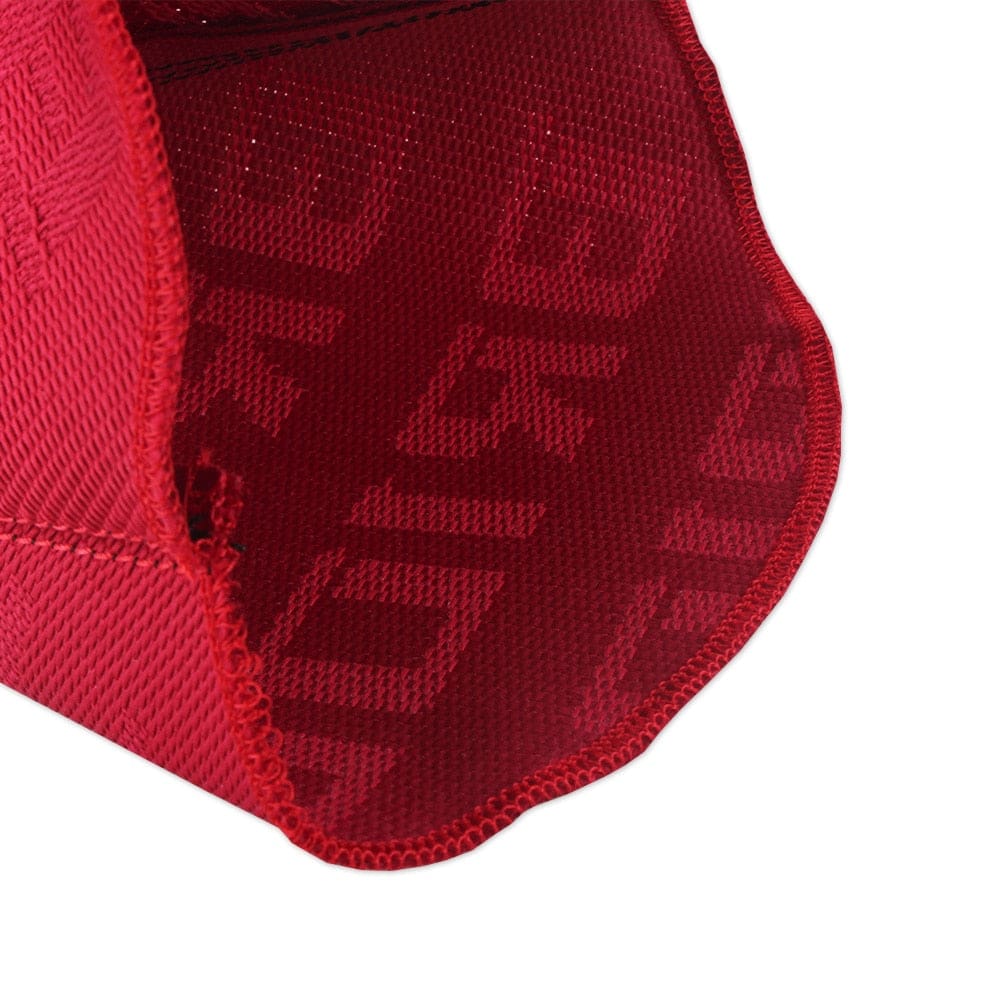 Bride racing JDM gear shift boot cover in red.