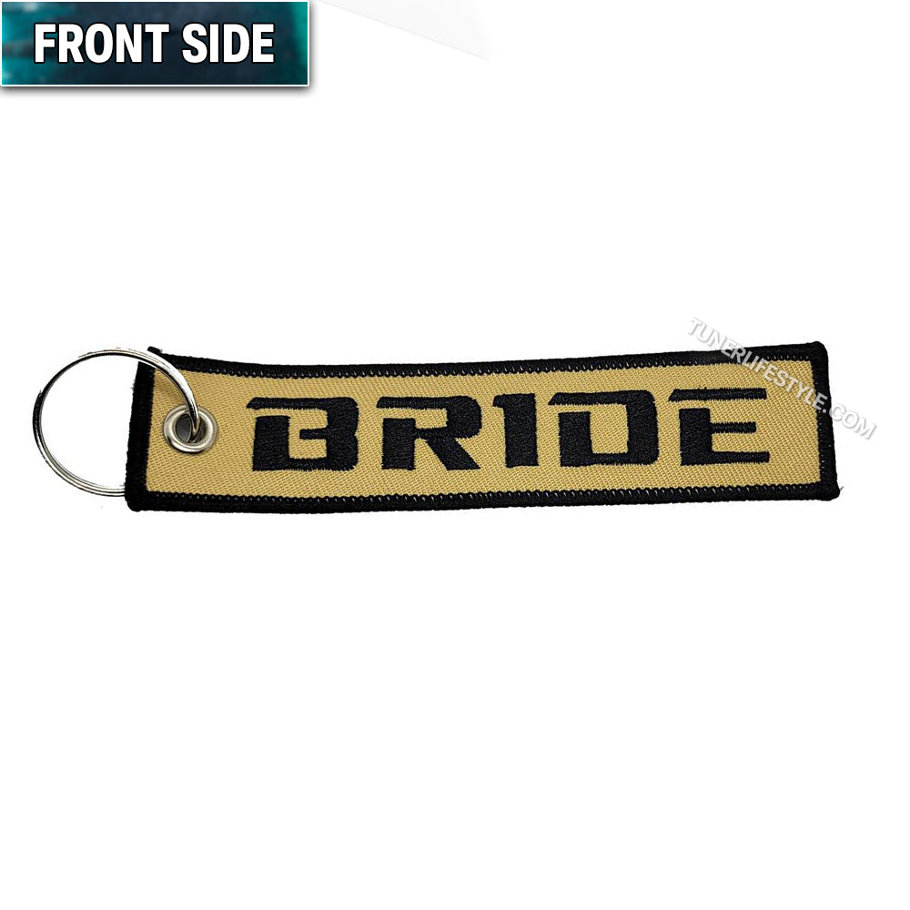 Bride Racing Yellow Jet Tag with keyring.