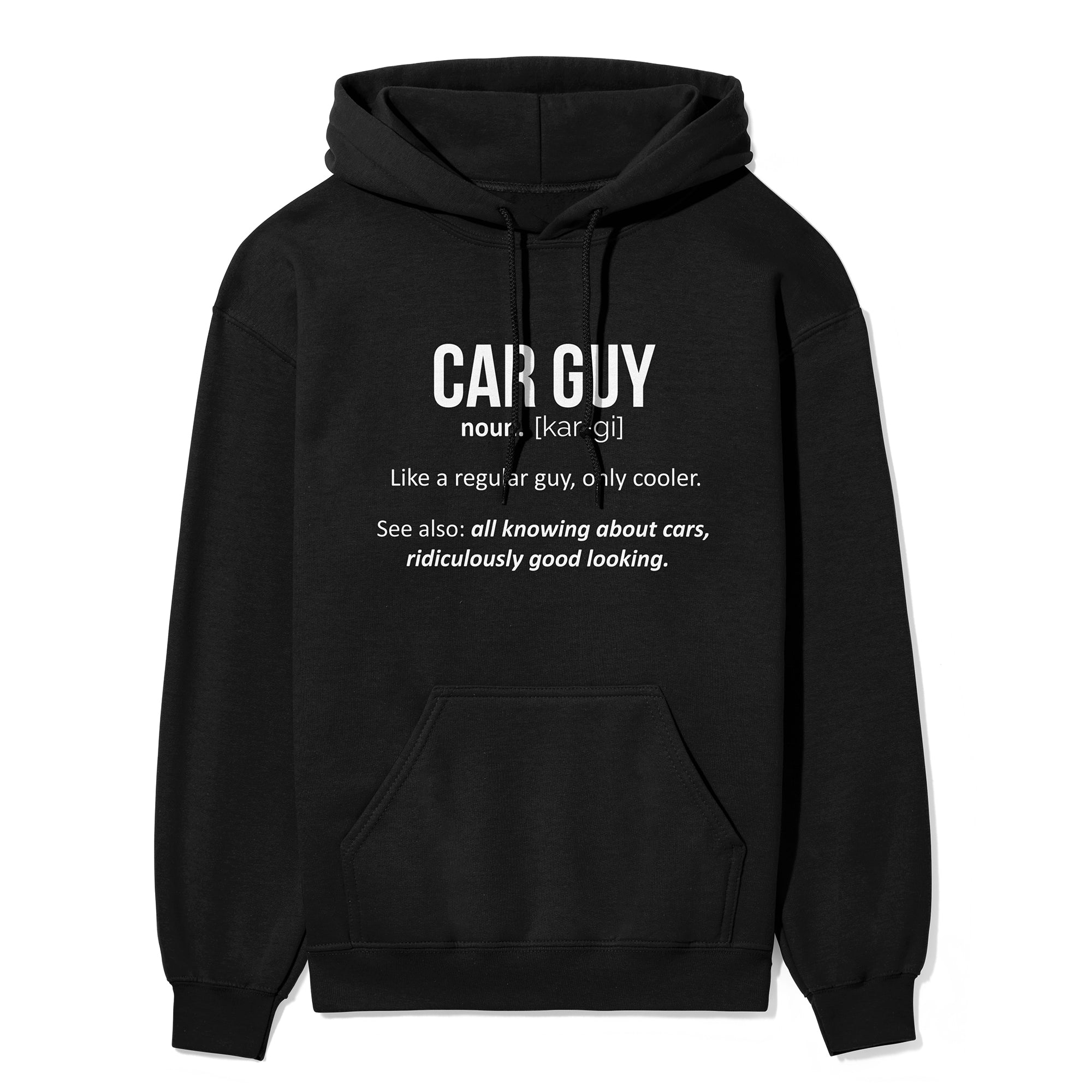 Car Guy - Car Hoodie - Black.