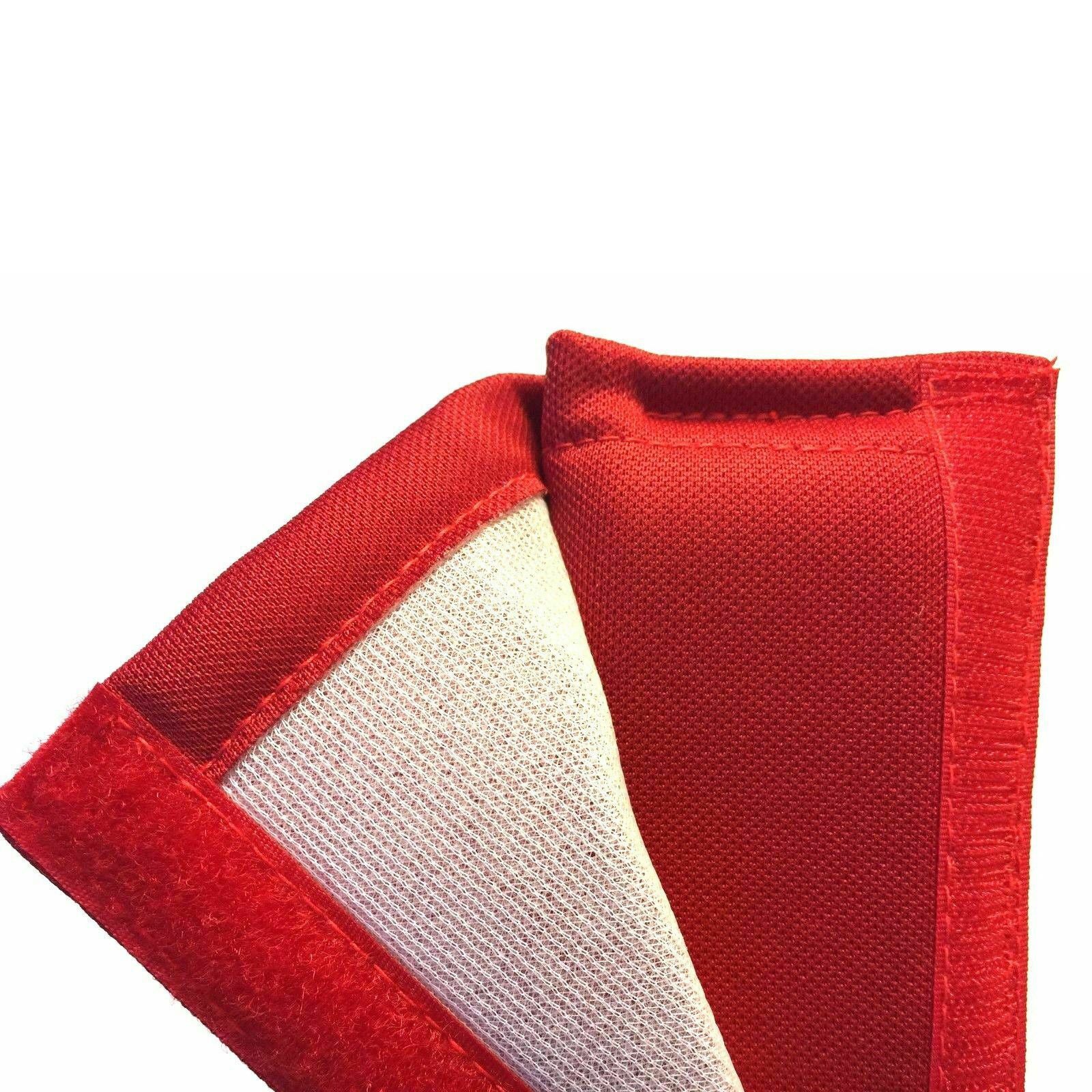 Honda ASIMO robot seat belt shoulder pads red fabric details.