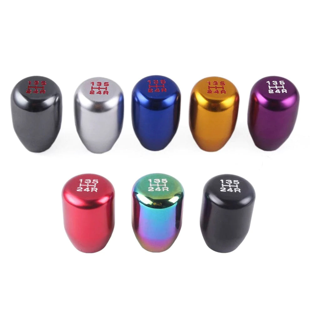 All color variants of the JDM 5 speed gear shift knob.