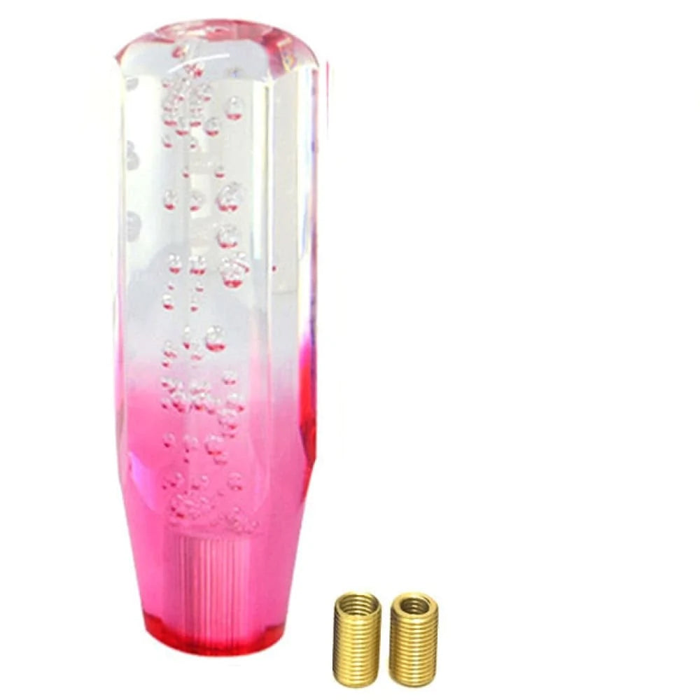 JDM bubble gear shift knob in 15cm length with clear pink color.