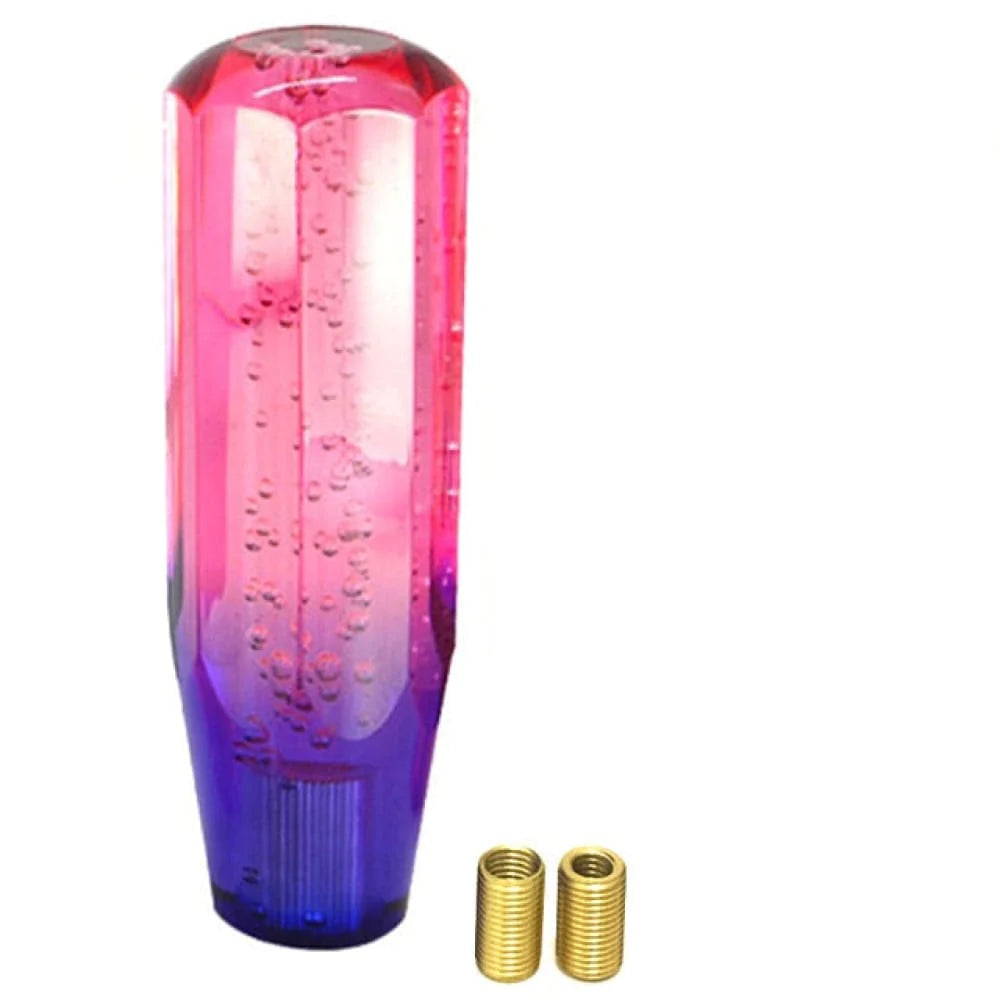 JDM bubble gear shift knob in 15cm length with pink and purple color.