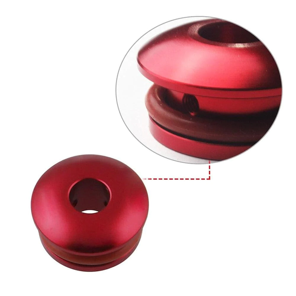 JDM racing shift boot retainer in red.