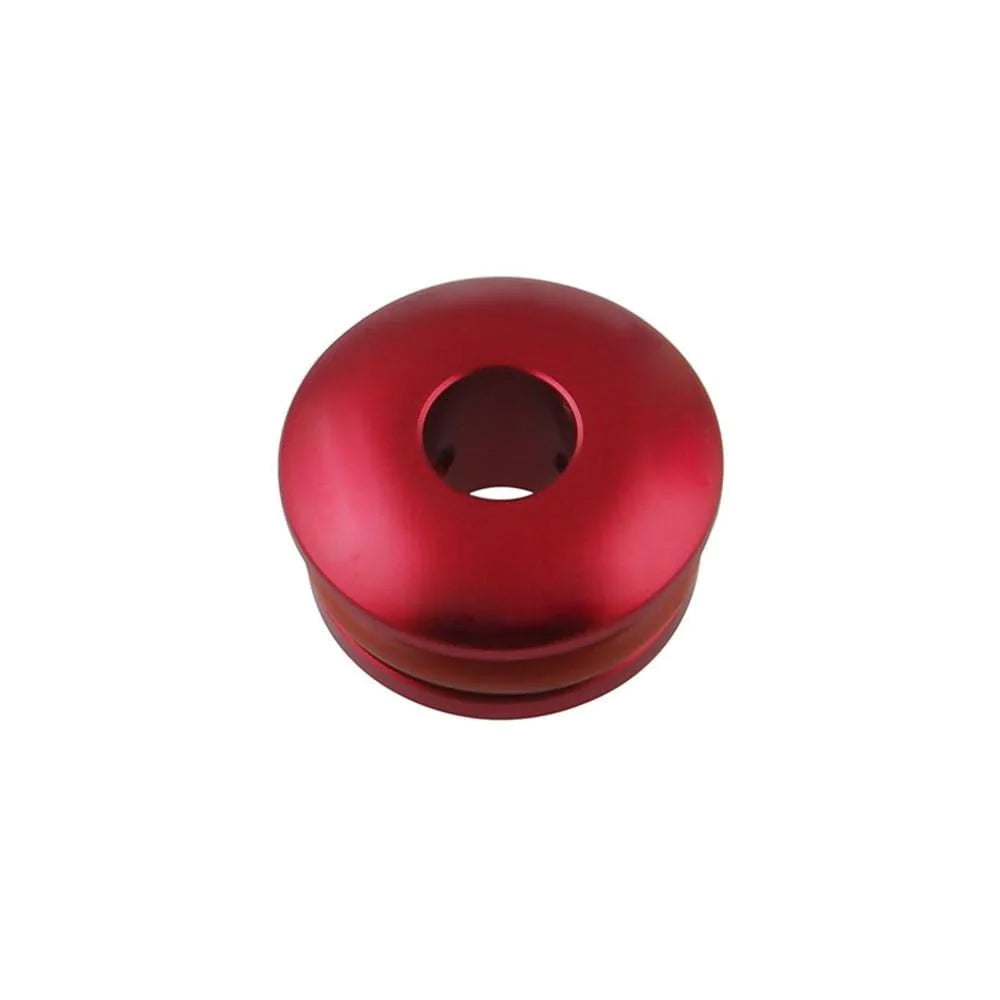 JDM racing shift boot retainer in red.