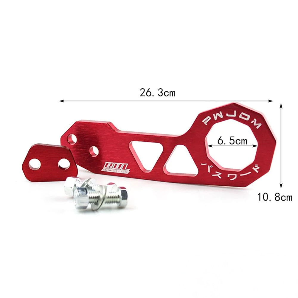 JDM rear tow hook in red. #color_red