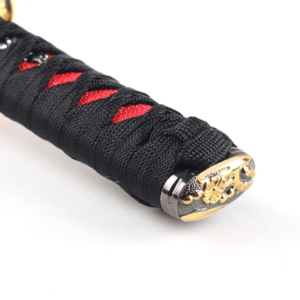 Katana Samurai Sword Shift Knob in 15cm length with black/red handle.