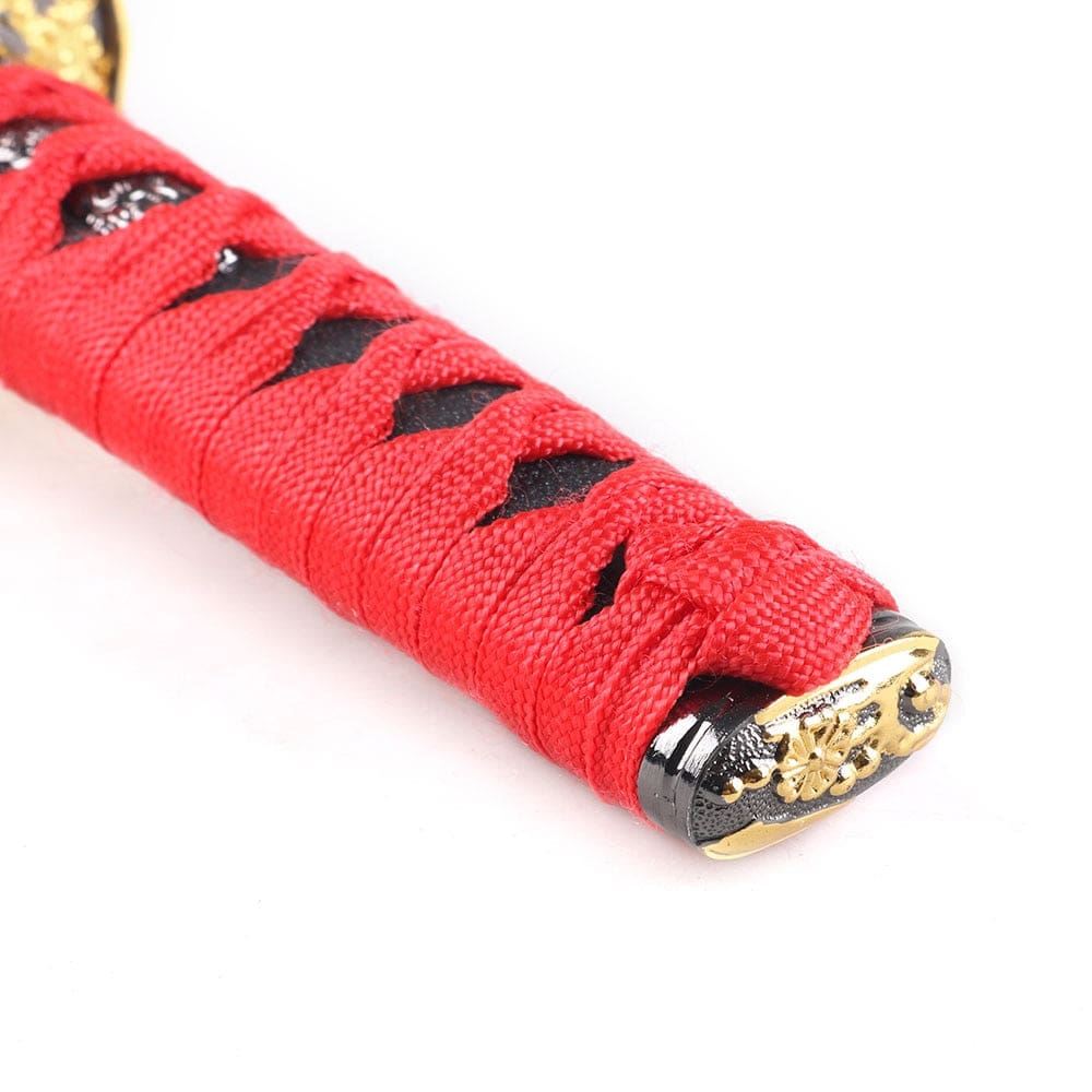 Katana Samurai Sword Shift Knob in 15cm length with red/black handle.