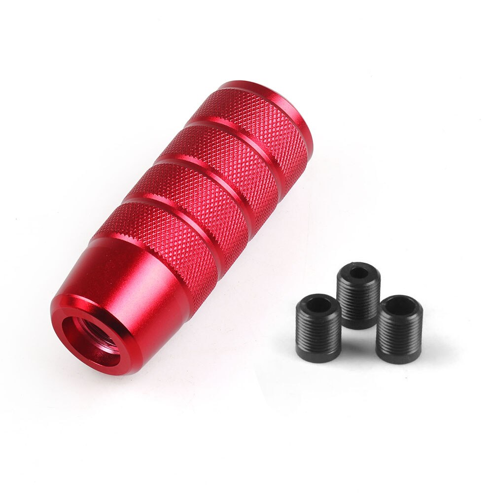 Knurled grip pro gear shift knob 95mm in red.
