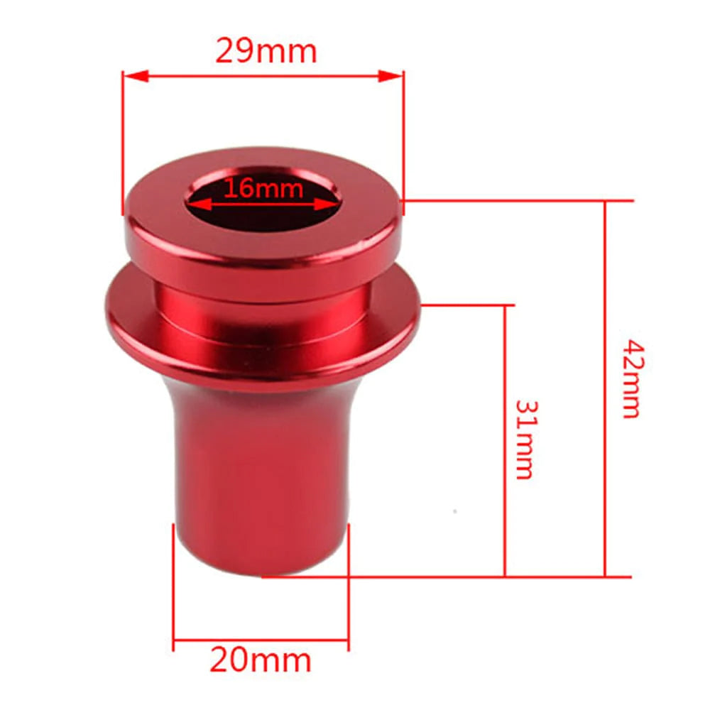 low profile JDM racing shift boto retainer in red.