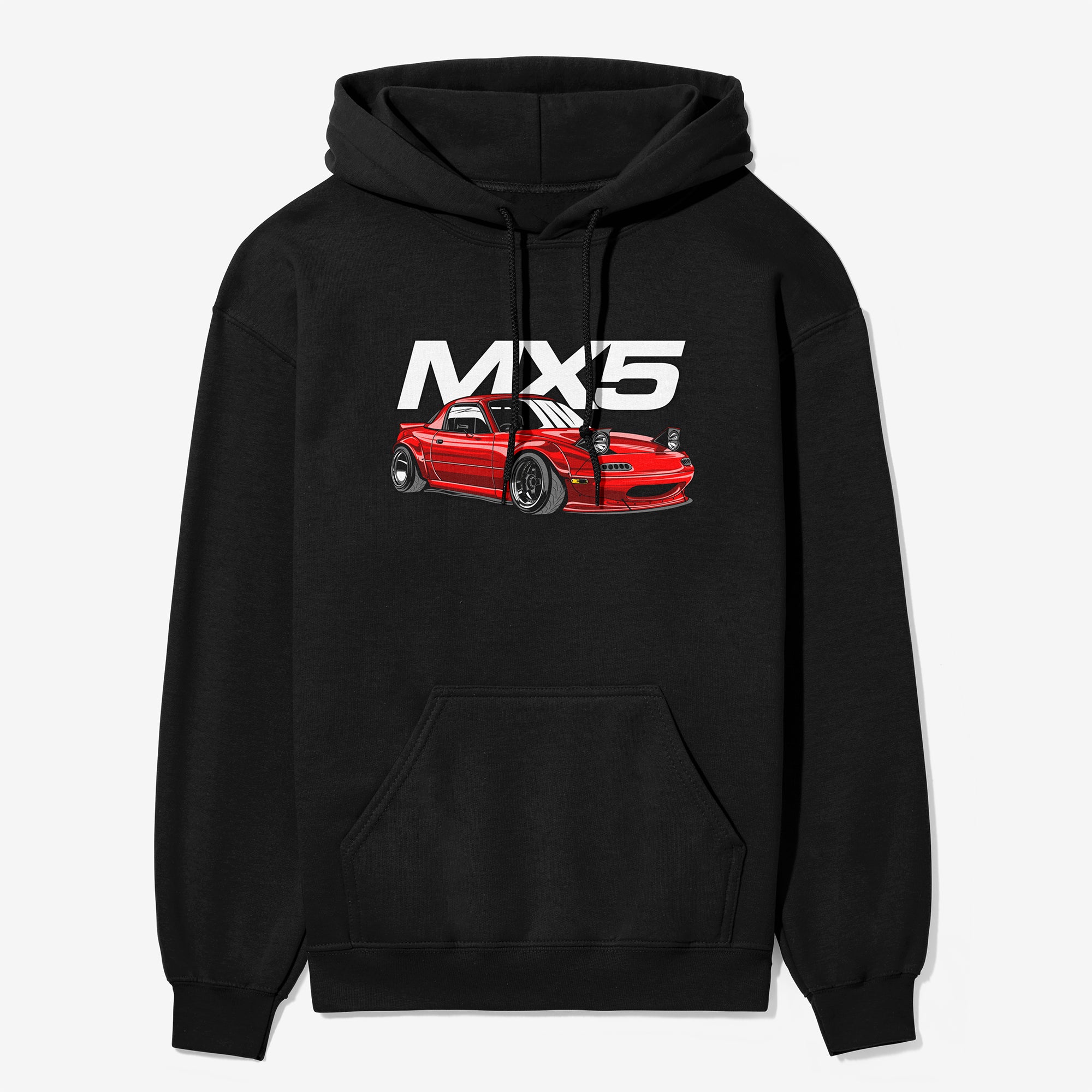 Mazda MX-5 Miata Car Hoodie in Black.