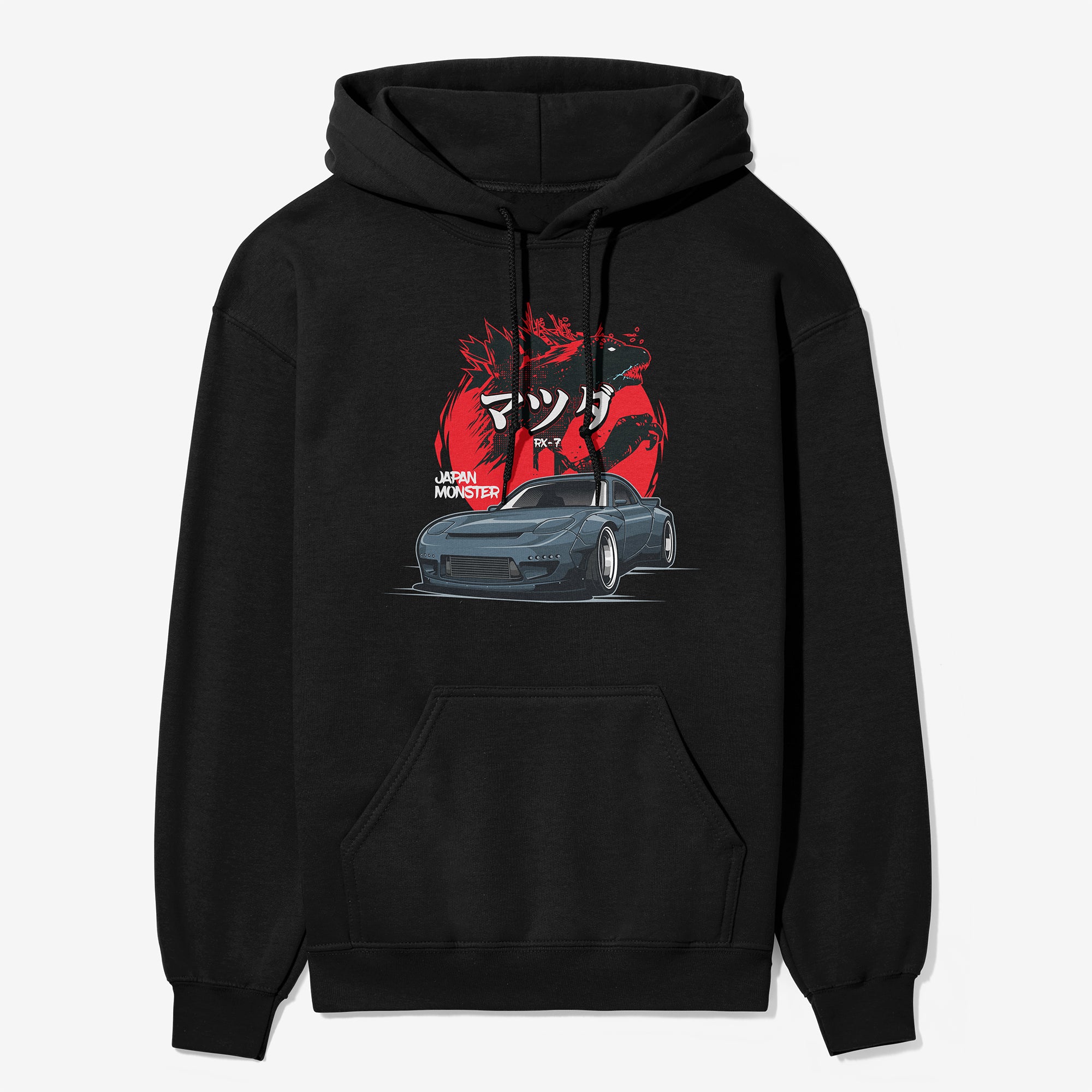 Mazda RX-7 Japan Monster - Car Hoodie - Black