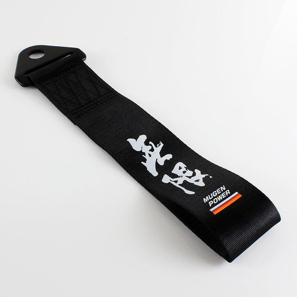 Mugen Power Tow Strap in black.