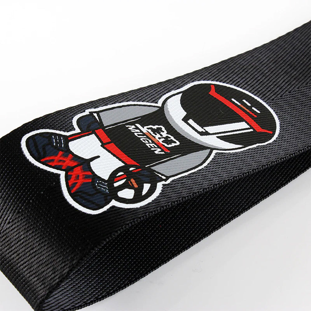 Mugen Power Tow Strap V2 in black.