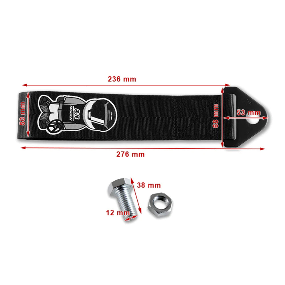 Mugen Power Tow Strap V2 measurements.