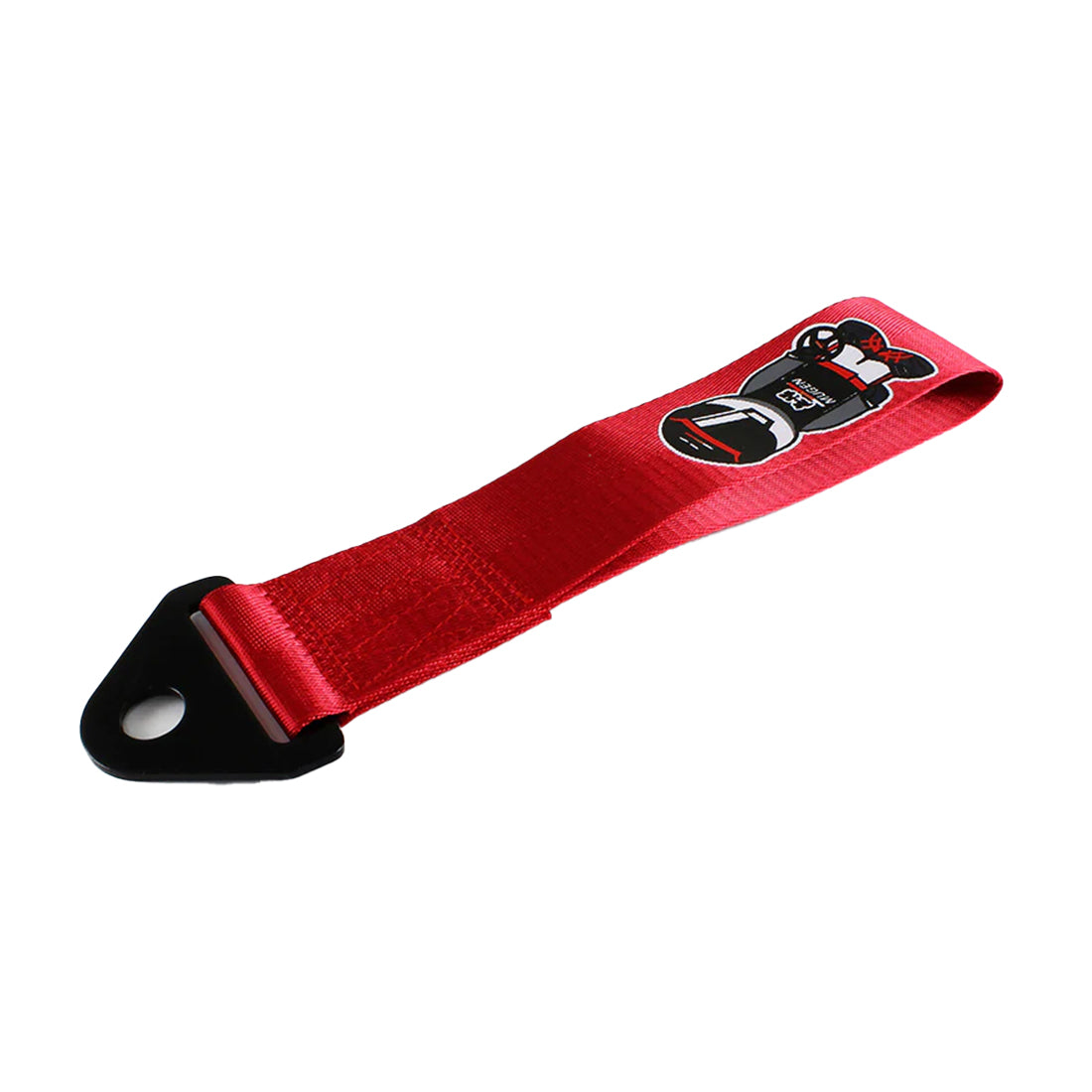 Mugen Power Tow Strap V2 in red.