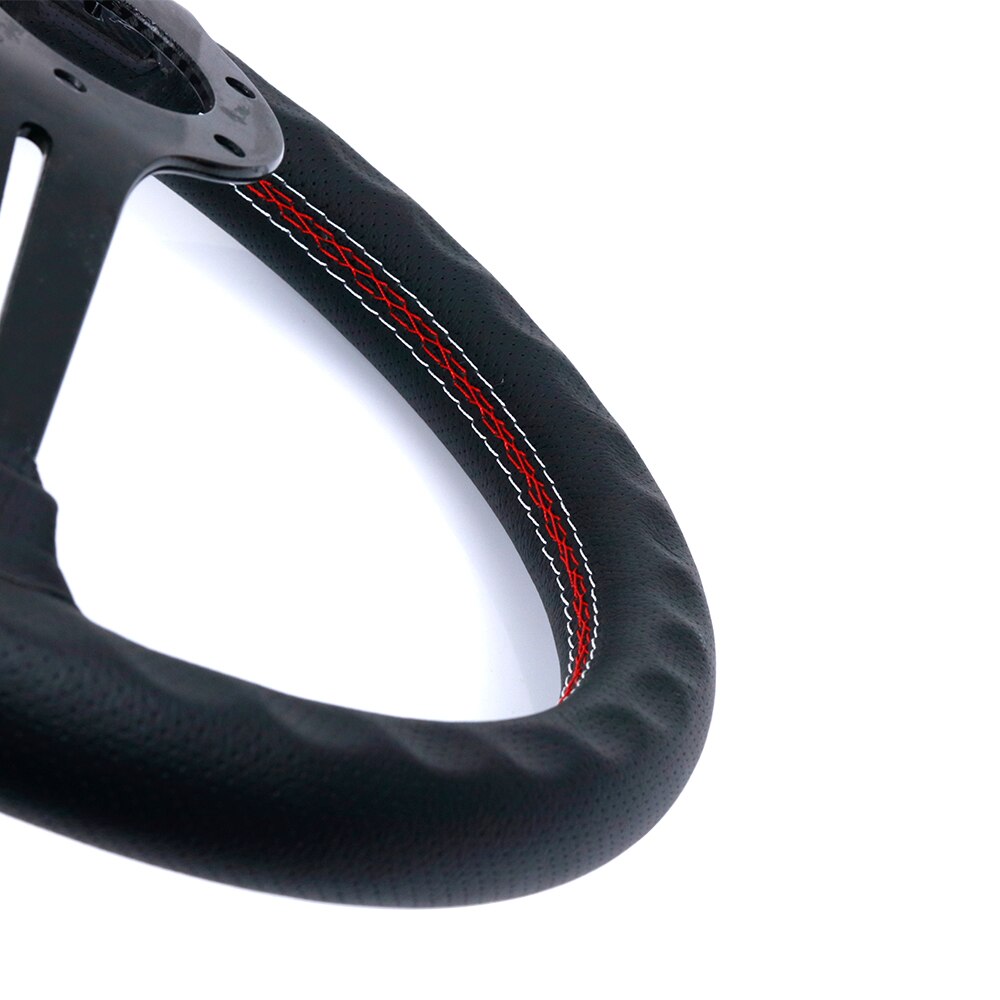 ND carbon fiber leather steering wheel 14 inch.