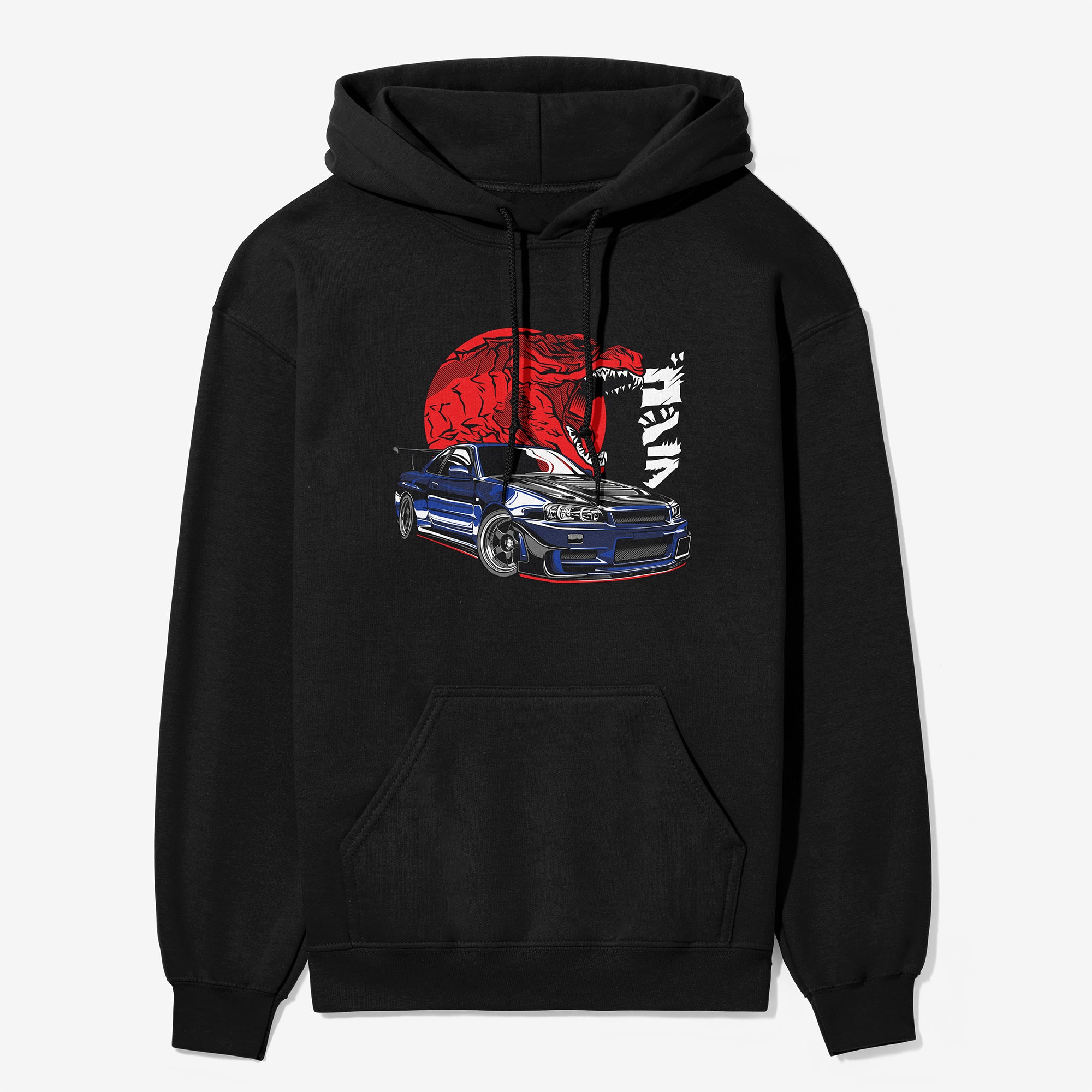 Nissan Skyline GTR R34 Godzilla - Car Hoodie - Black