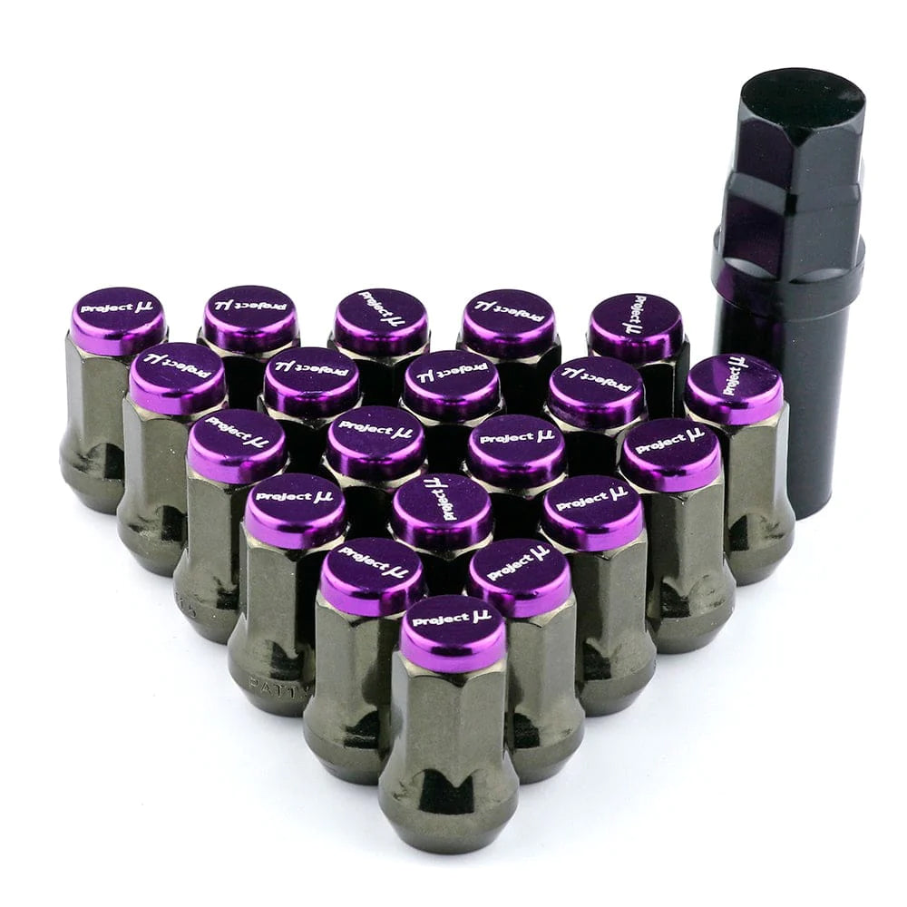 Project MU Racing Lug Nuts 33mm in purple. #color_purple