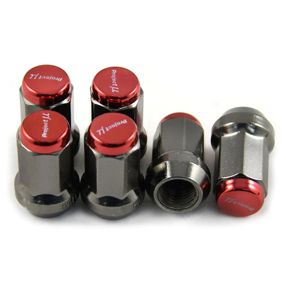 Project MU Racing Lug Nuts 33mm in red. #color_red