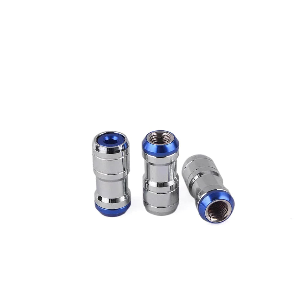 RAYS Volk Racing Formula Lug Nuts in blue.