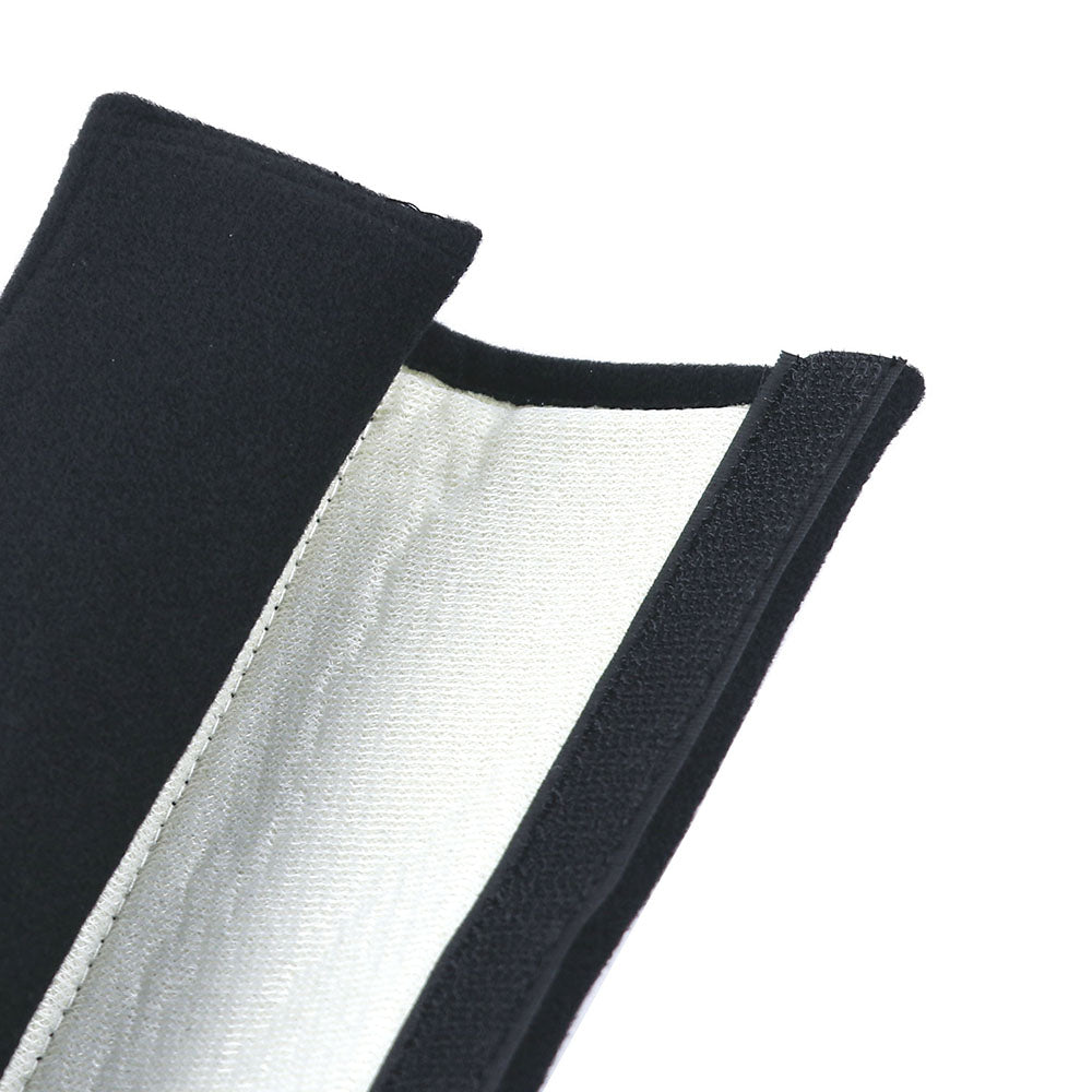 Spoon Sports seat belt shoulder pads fabric details on the inside.