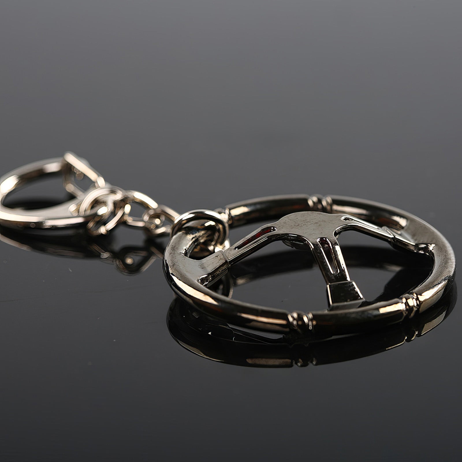 Steering wheel keychain.