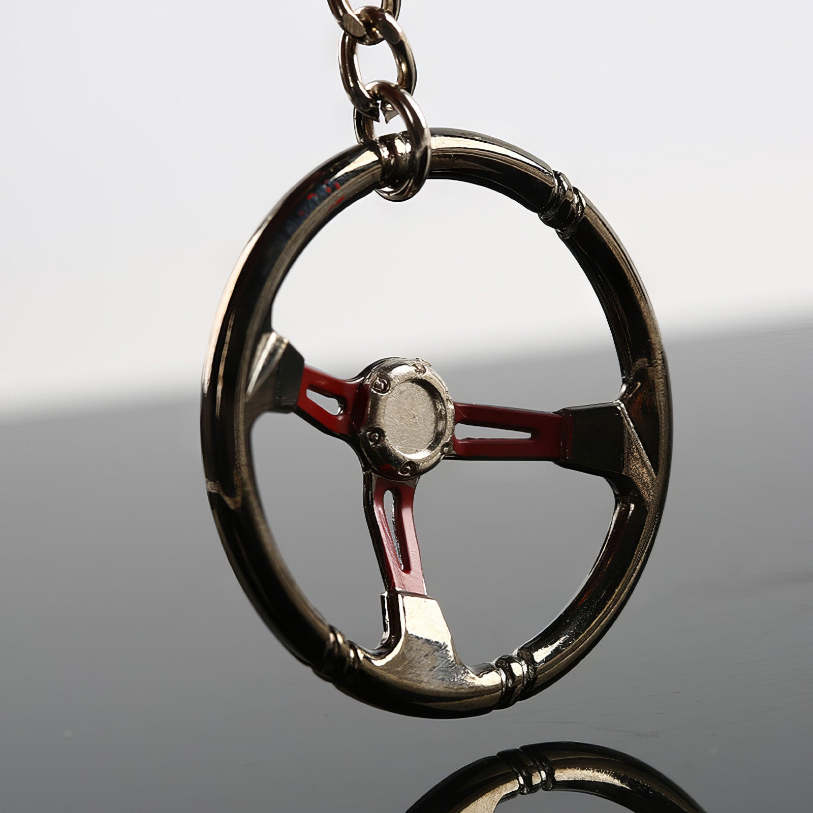 Steering wheel keychain.