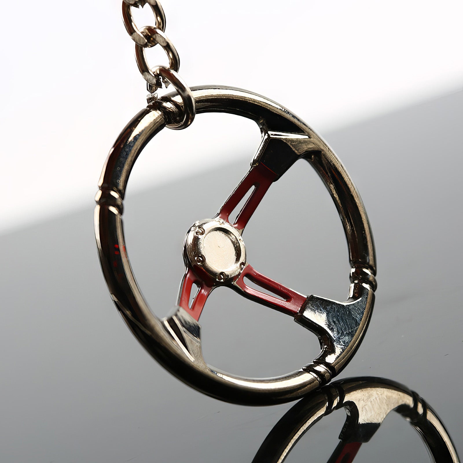 Steering wheel keychain.