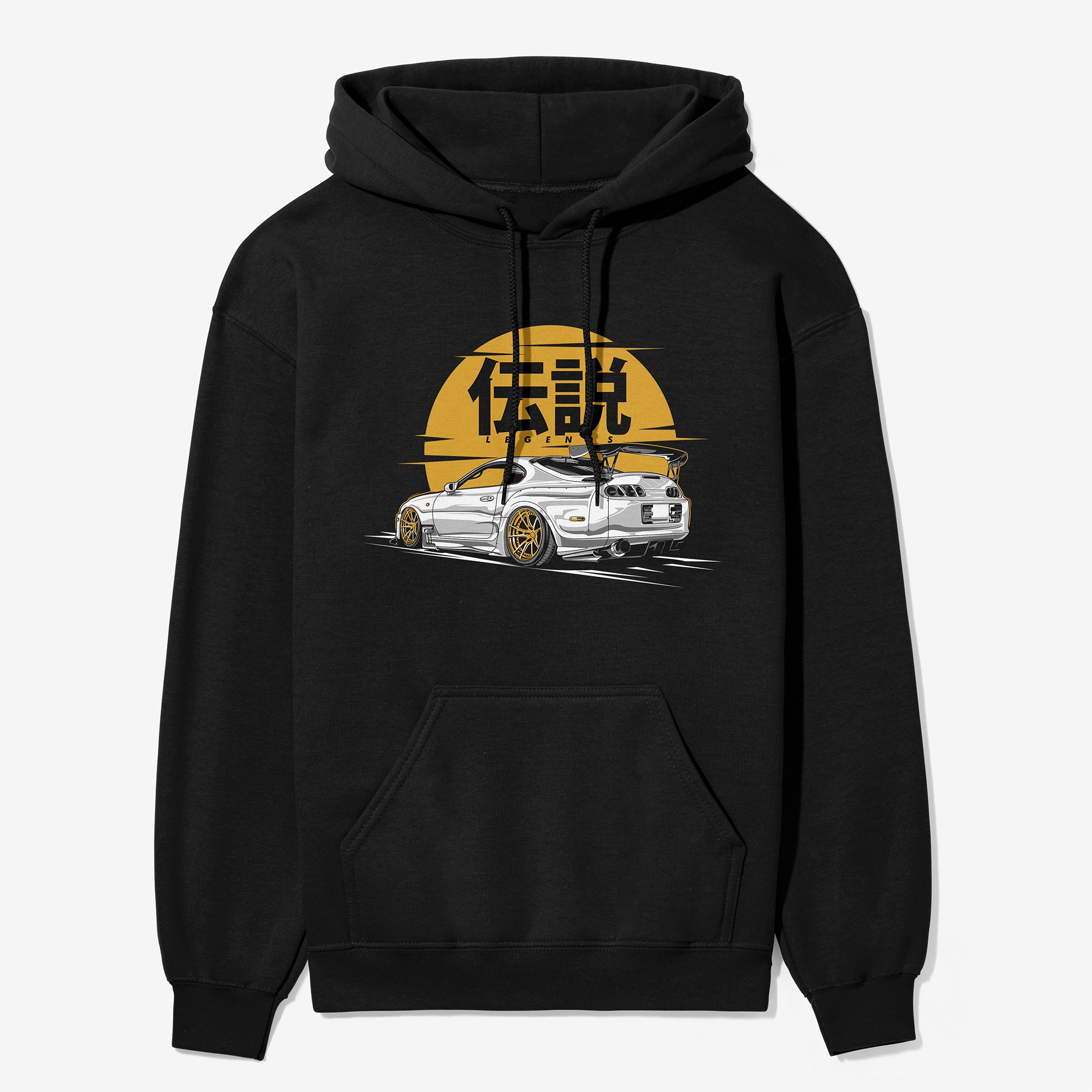 Toyota Supra MKIV Legend - Car Hoodie - Black.