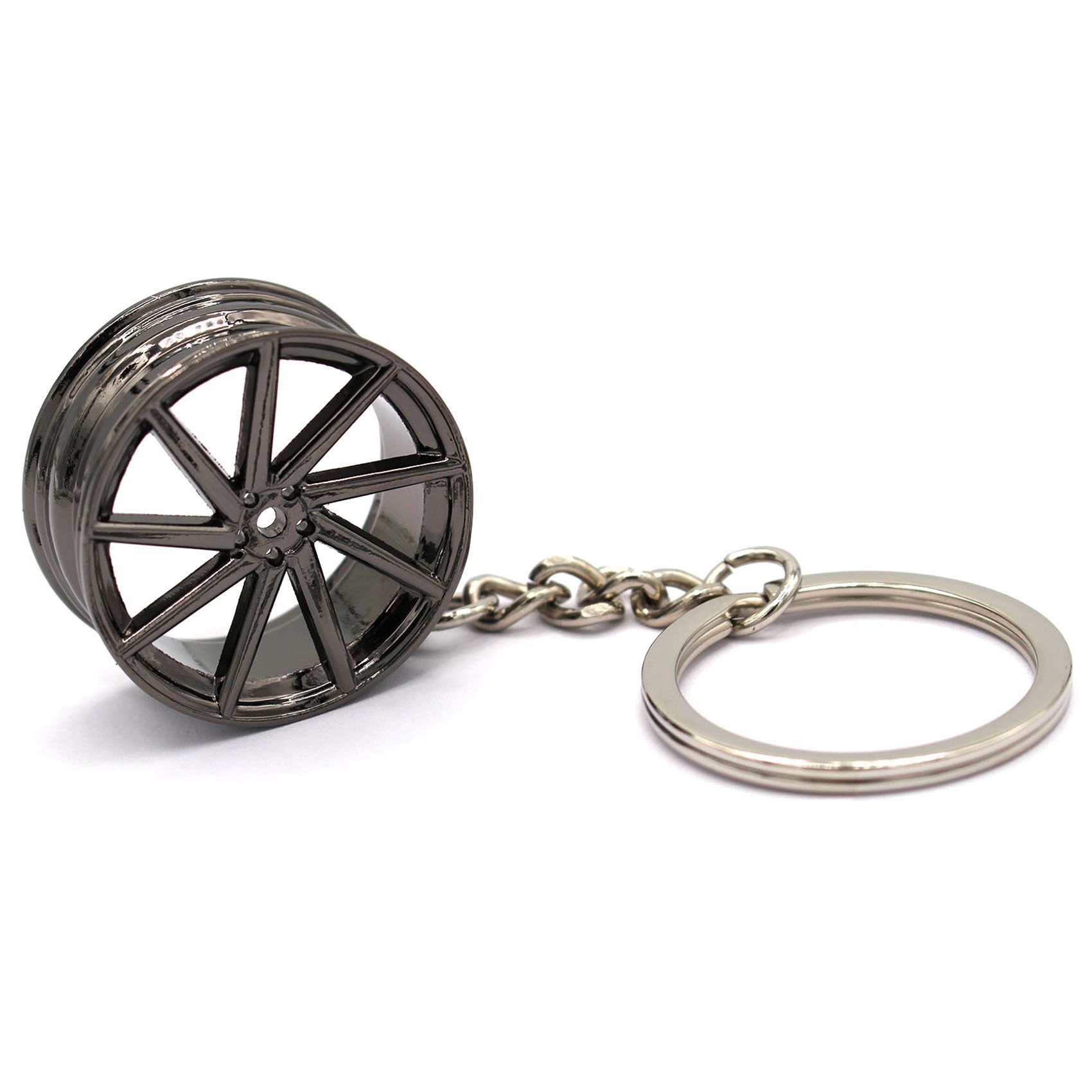 Vossen CVT Car Keychain in black.