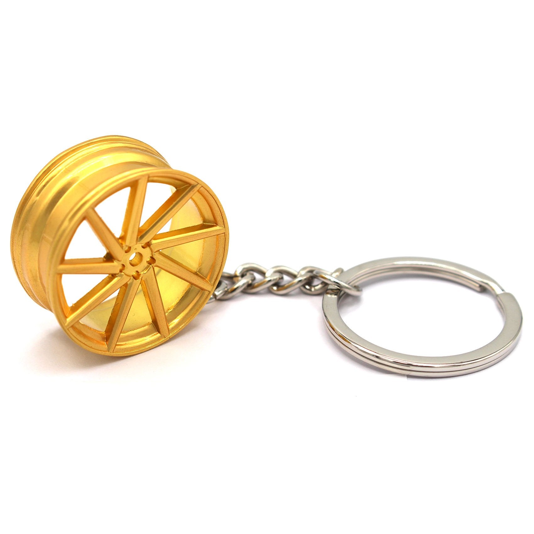 Vossen CVT Car Keychain in gold.