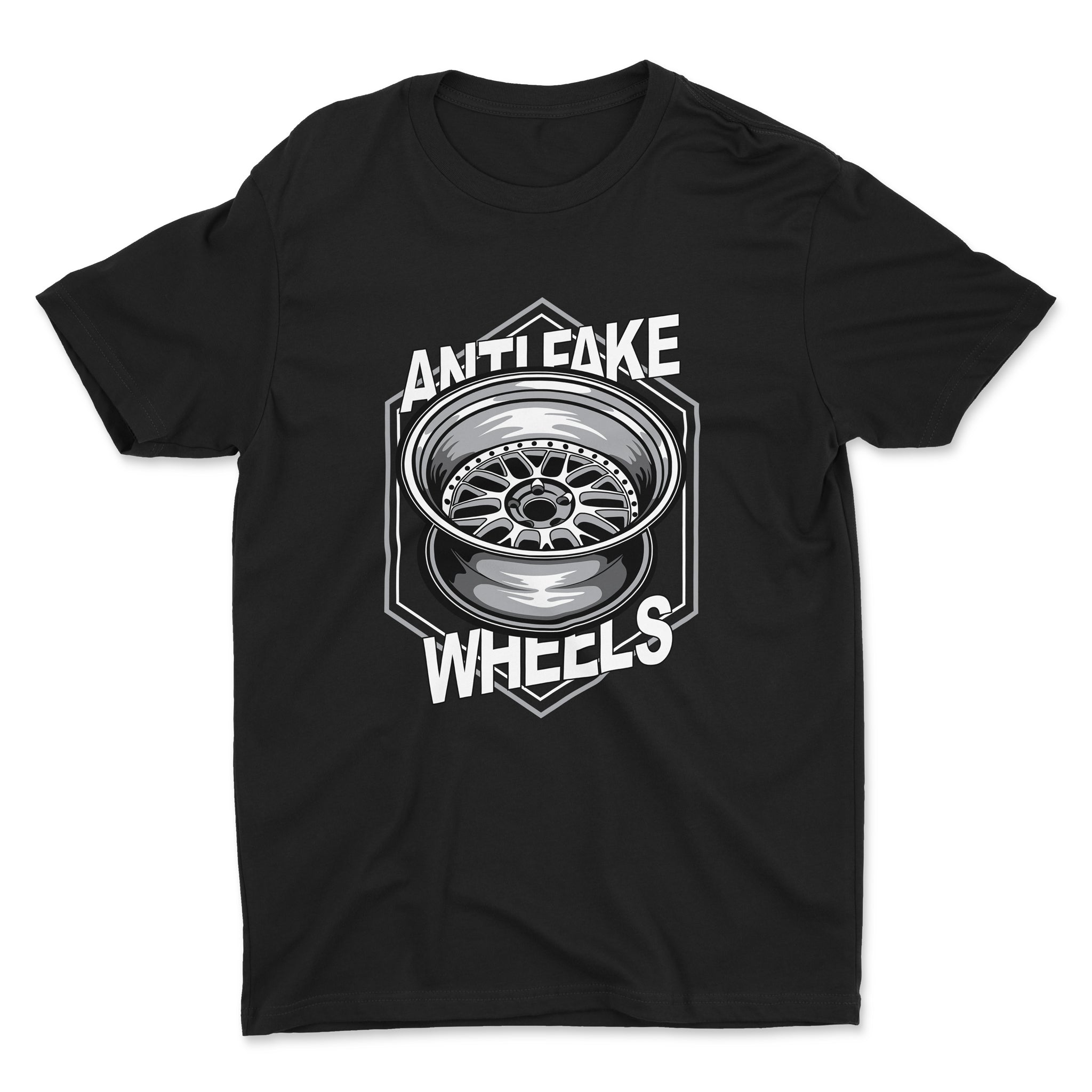 Anti Fake Wheels - VSXX - Car T-Shirt - Black